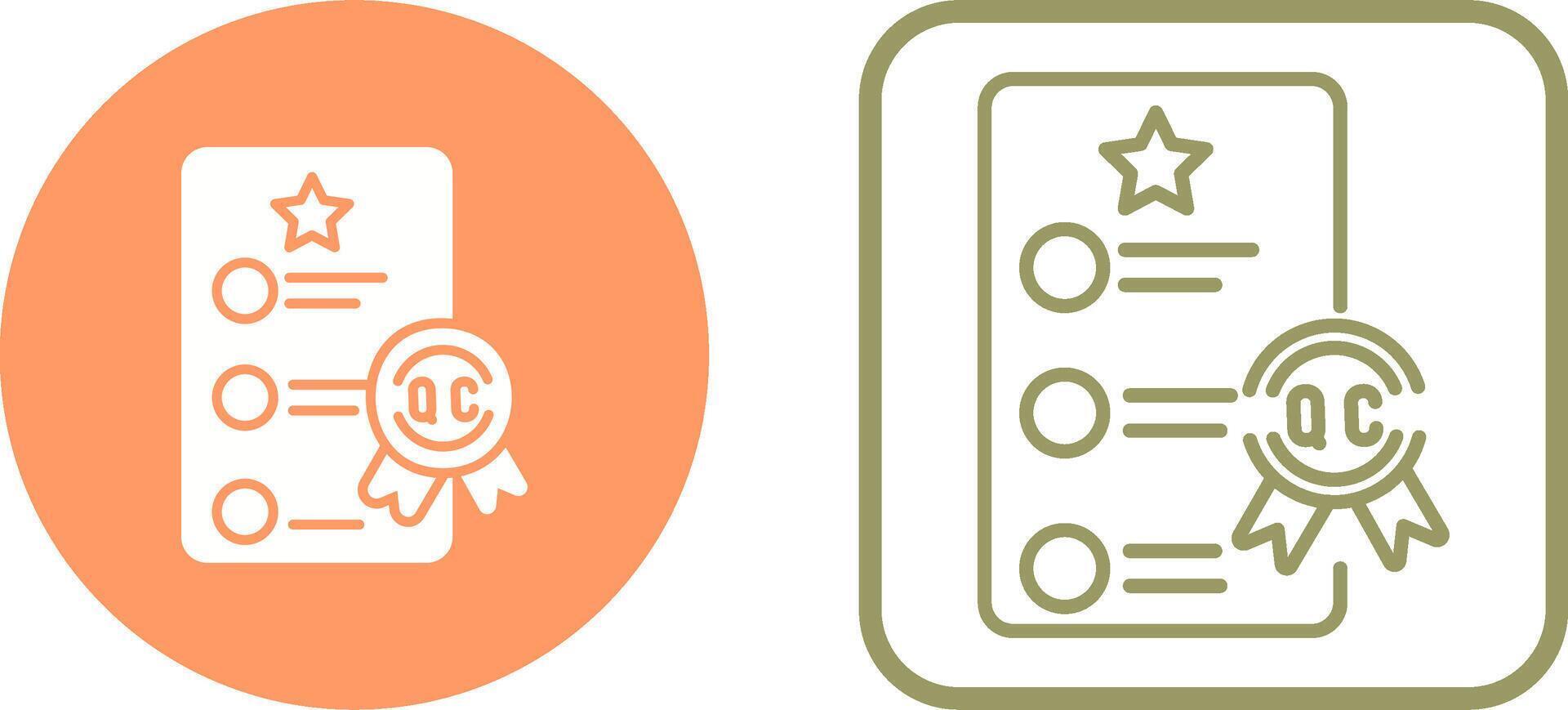 Quality Control Vector Icon