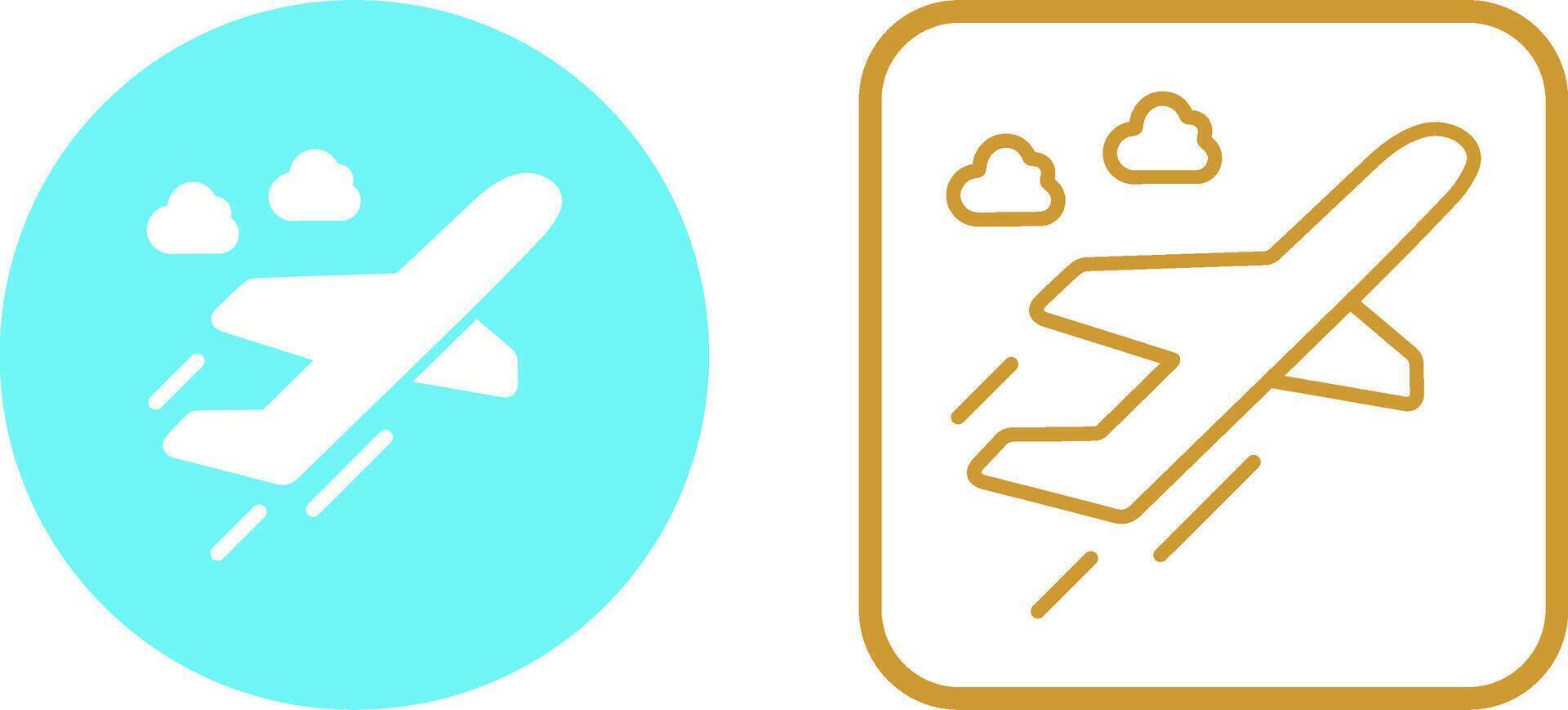 Flight Takeoff Vector Icon