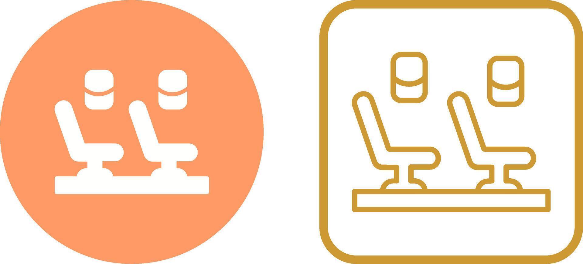 Seats In Plane Vector Icon