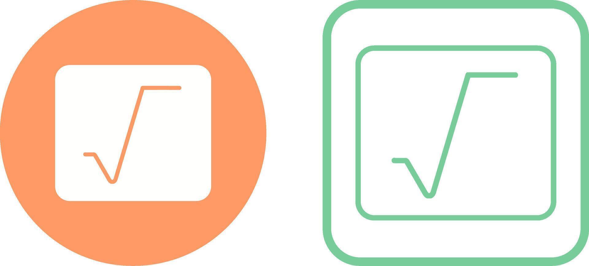 Square Root Vector Icon