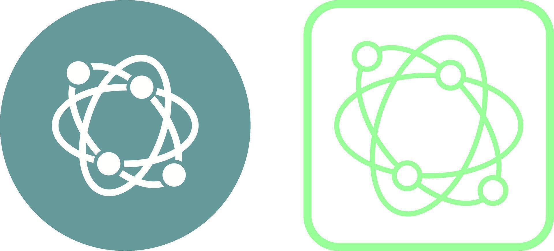 Atomic Structure Vector Icon