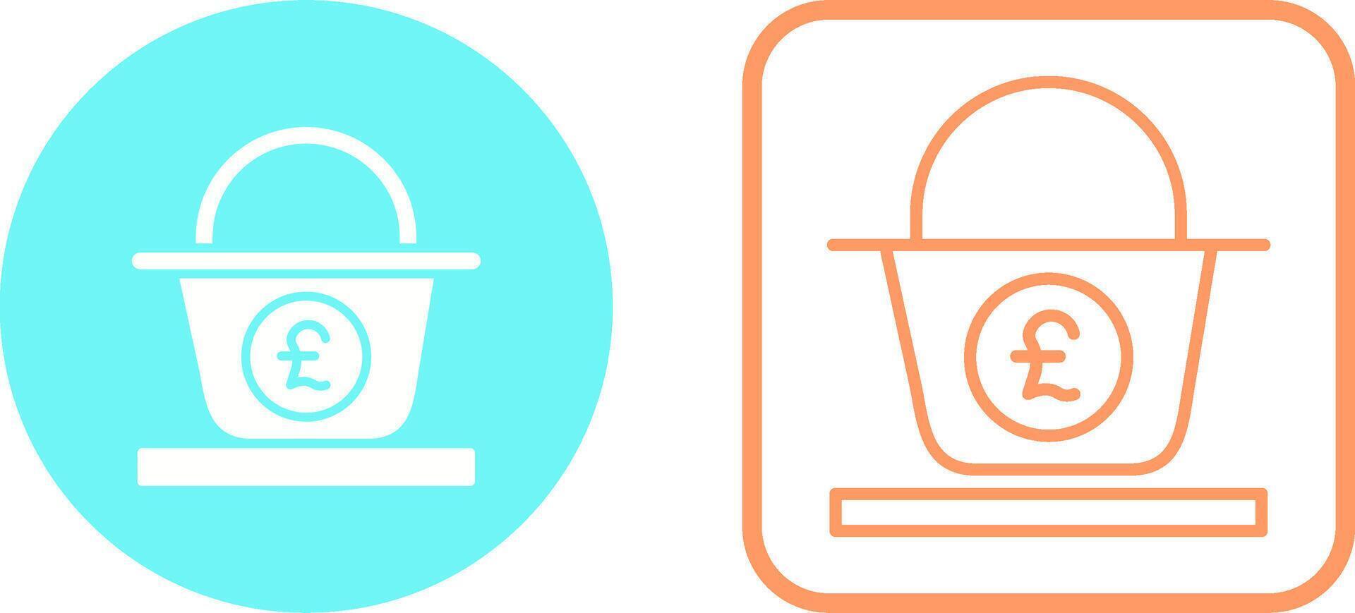 Pound Basket Vector Icon