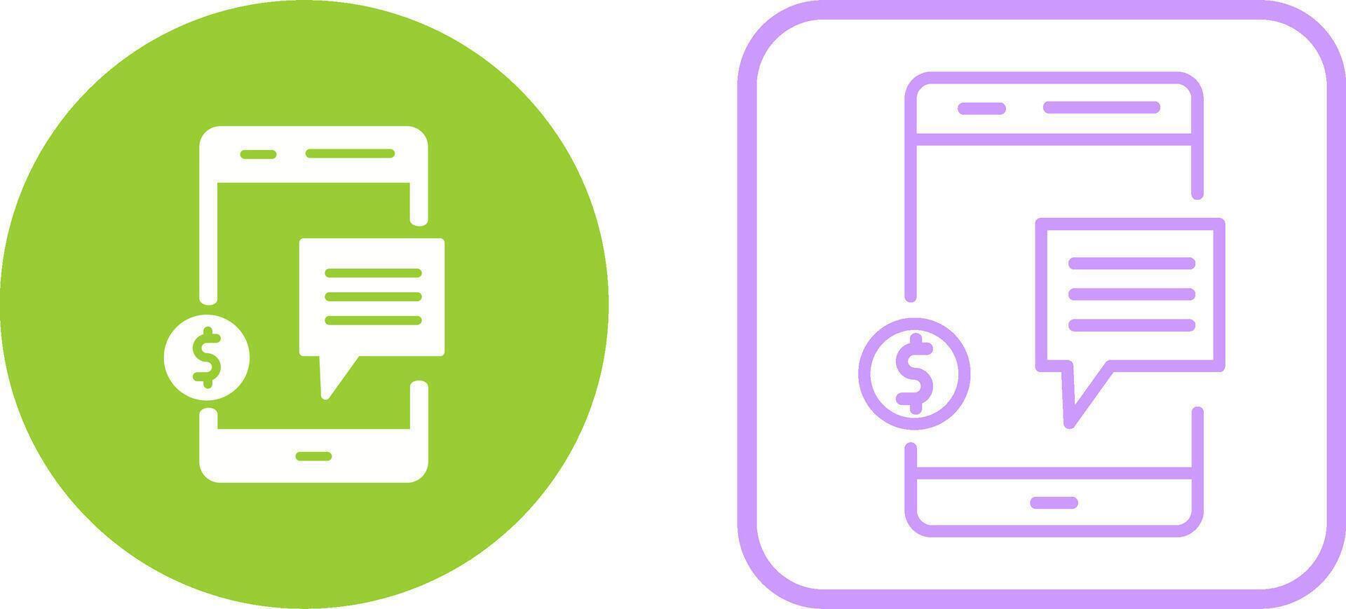Money Talk Vector Icon