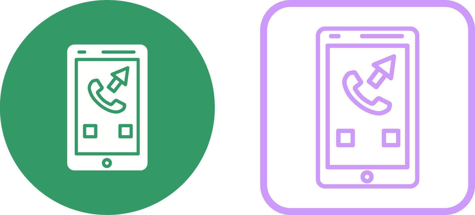 Outgoing Call Vector Icon