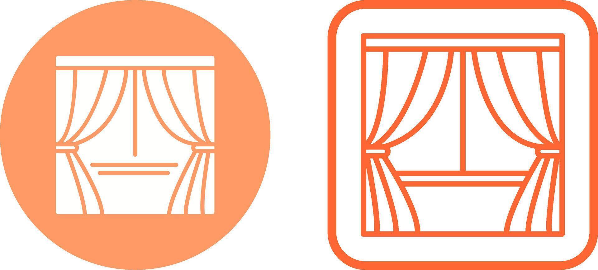 Curtains Vector Icon