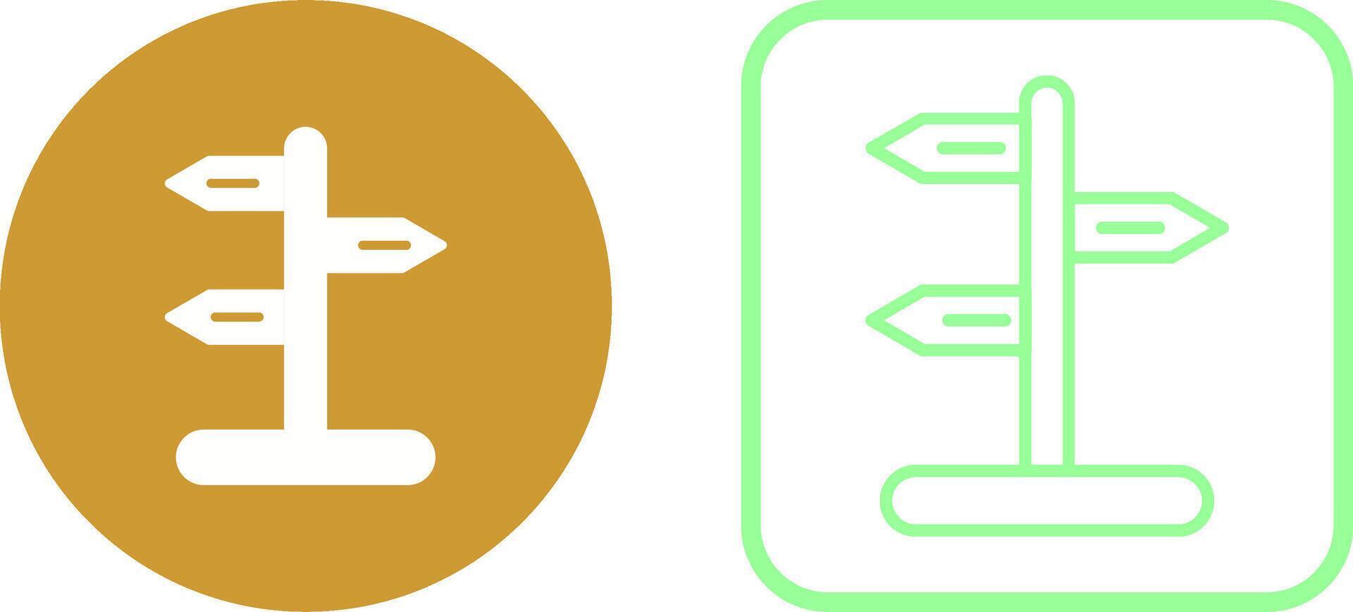 Signpost Vector Icon