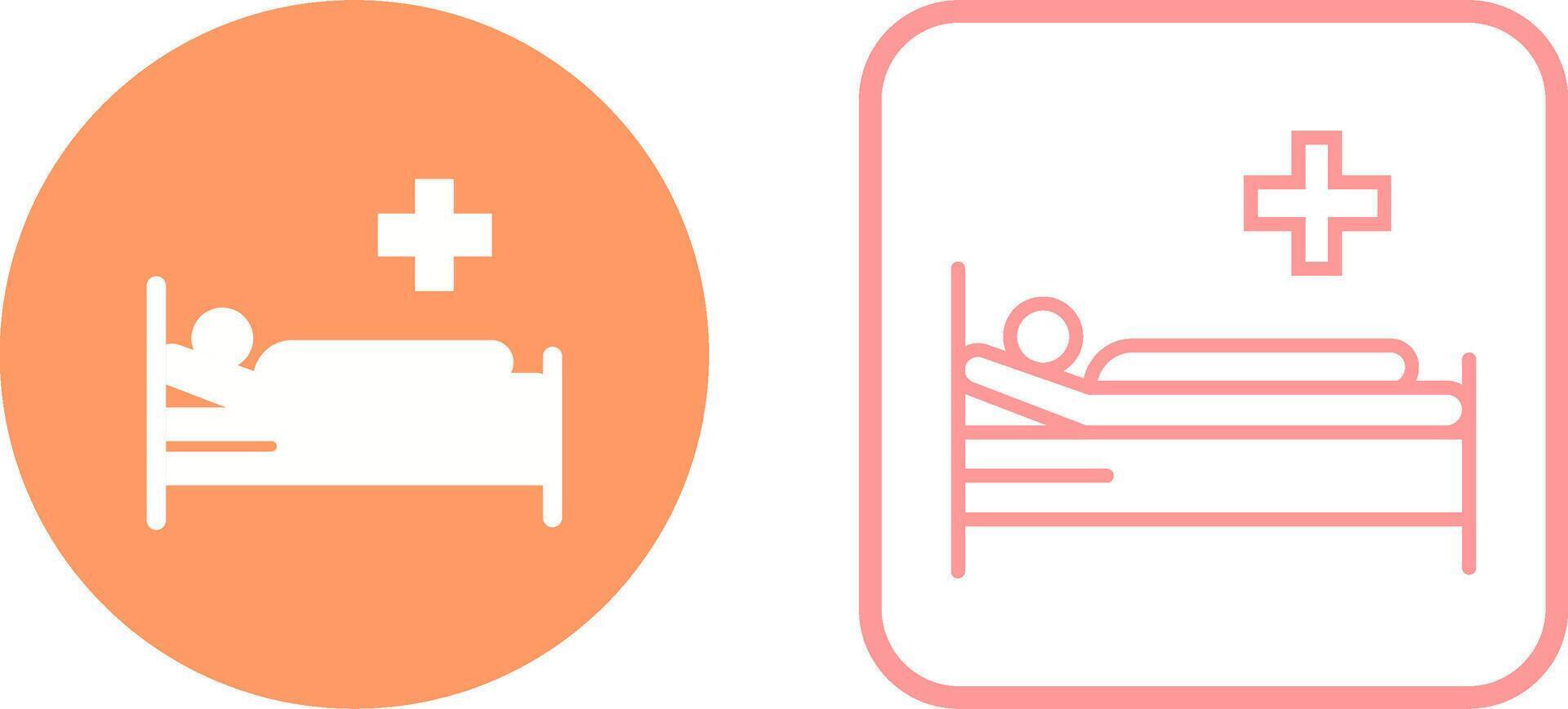 Patient Bed Vector Icon