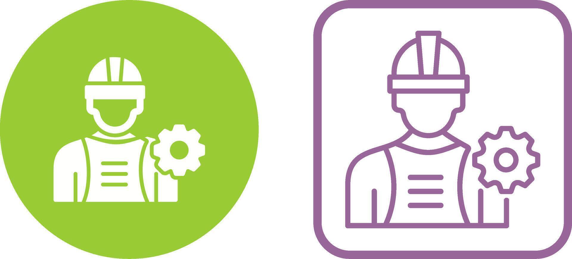 Industry Worker Vector Icon