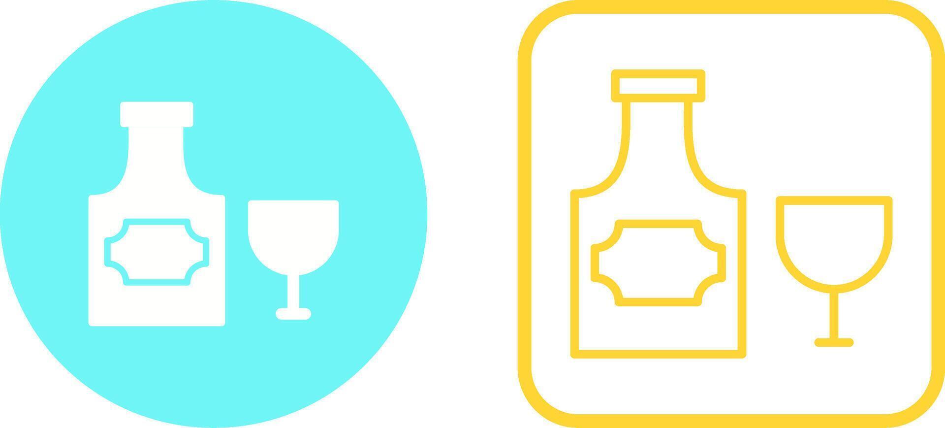 Bottle of Rum Vector Icon