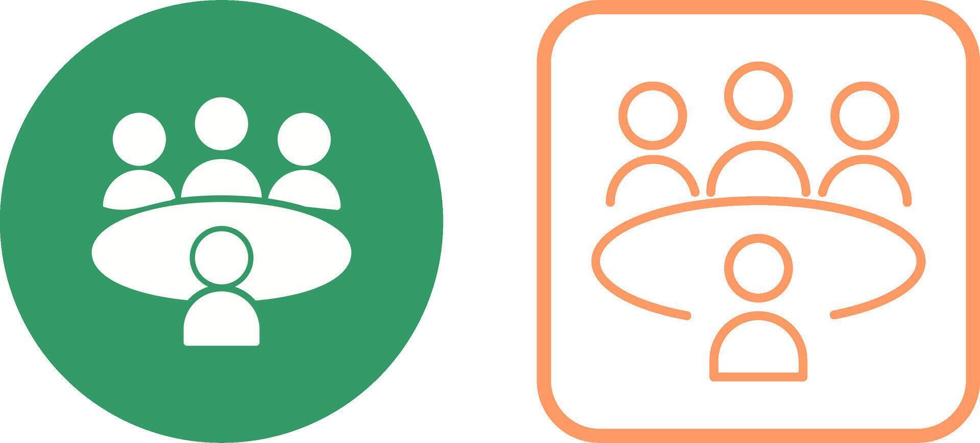 Conference Table Vector Icon