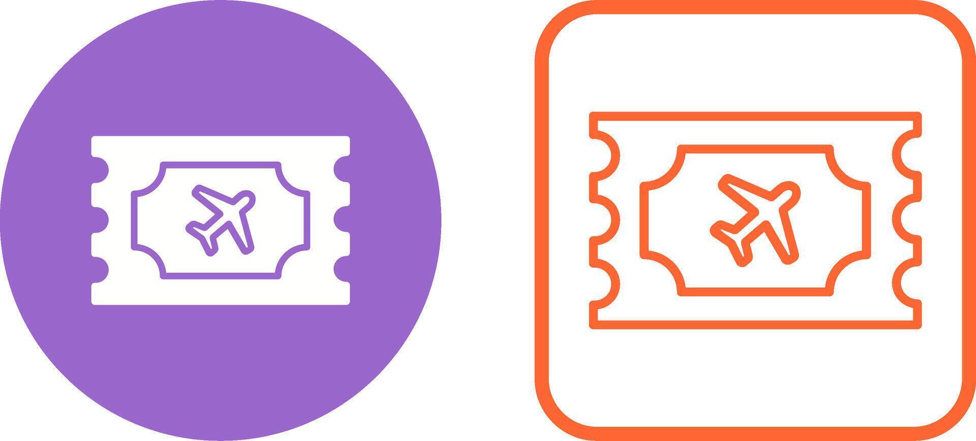 Plane Tickets Vector Icon