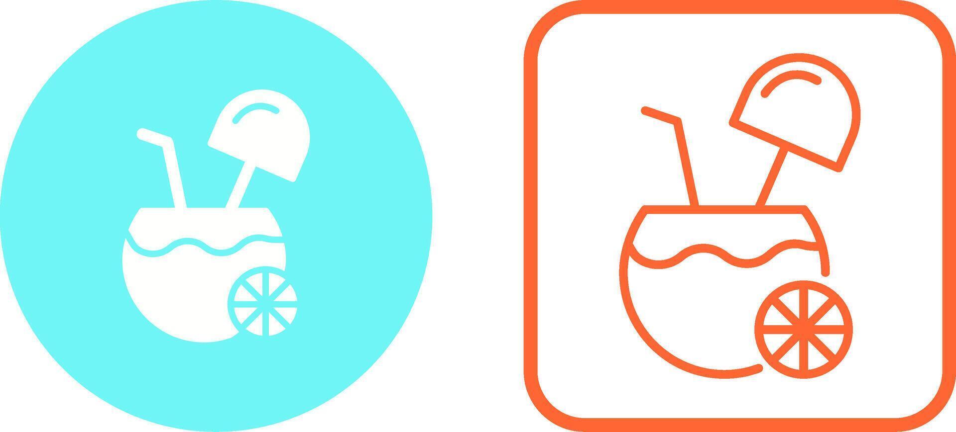 Coconut Drink Vector Icon