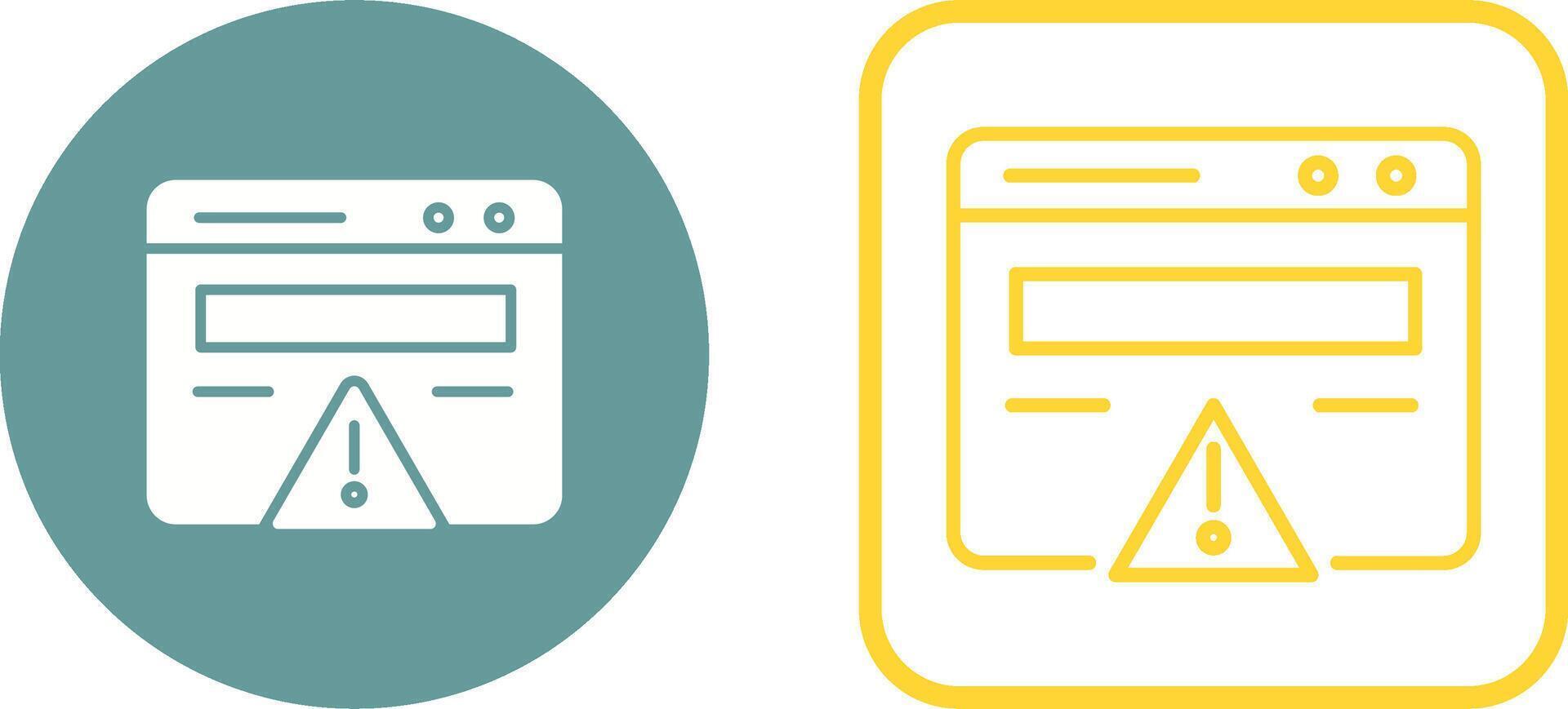 Web Error Vector Icon