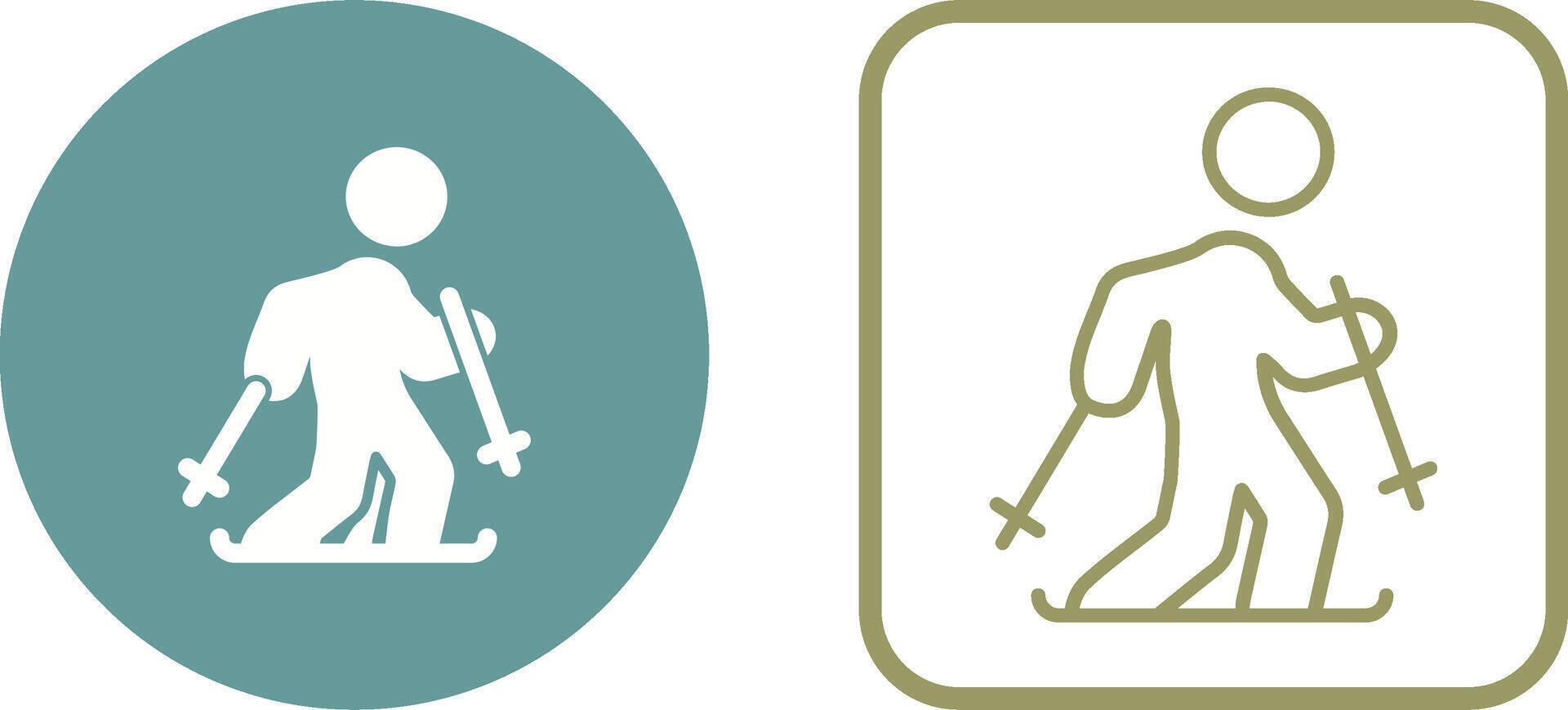 Ski Vector Icon