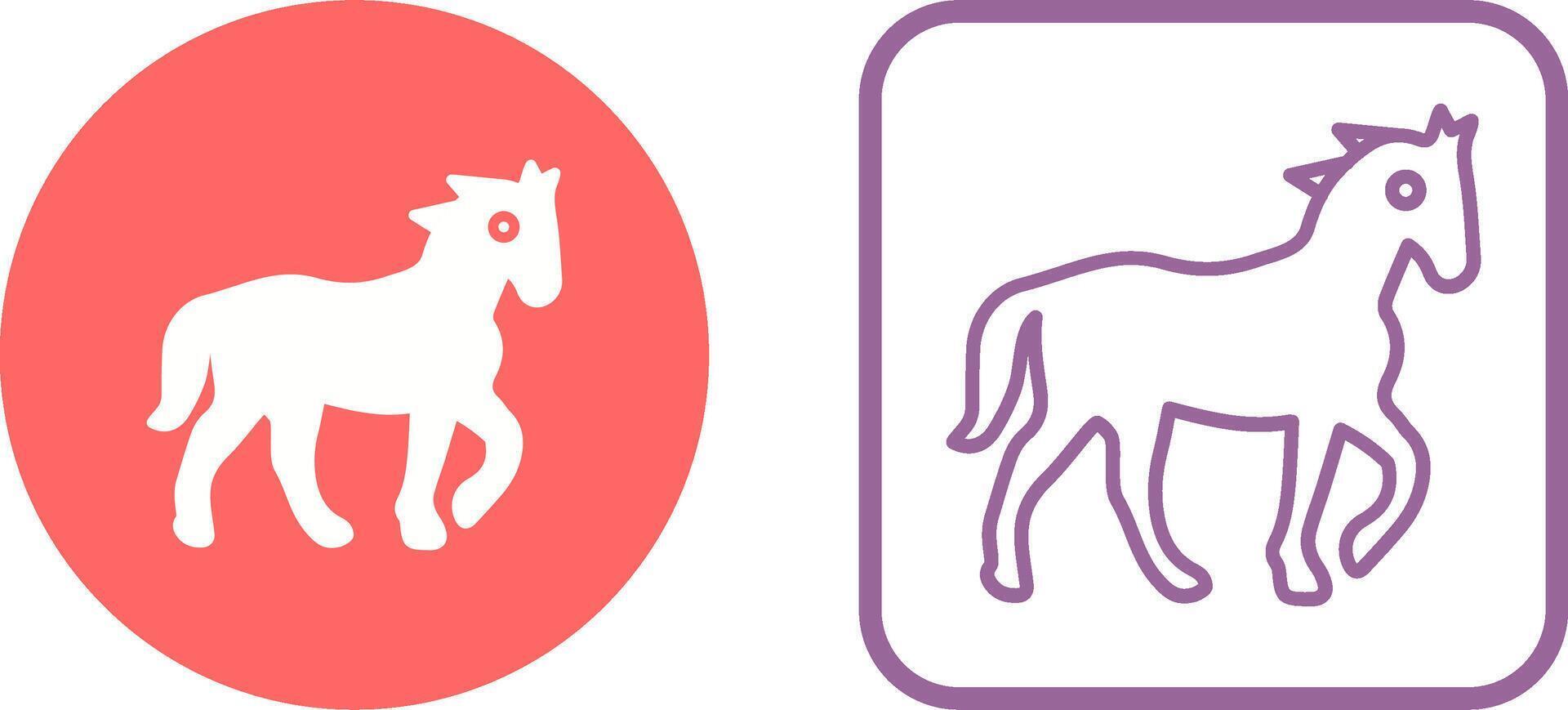 icono de vector de caballo