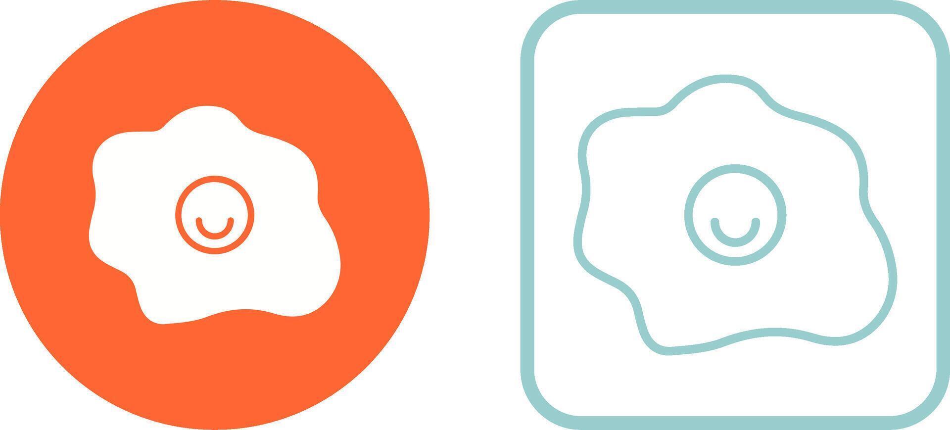 Fried Egg Vector Icon