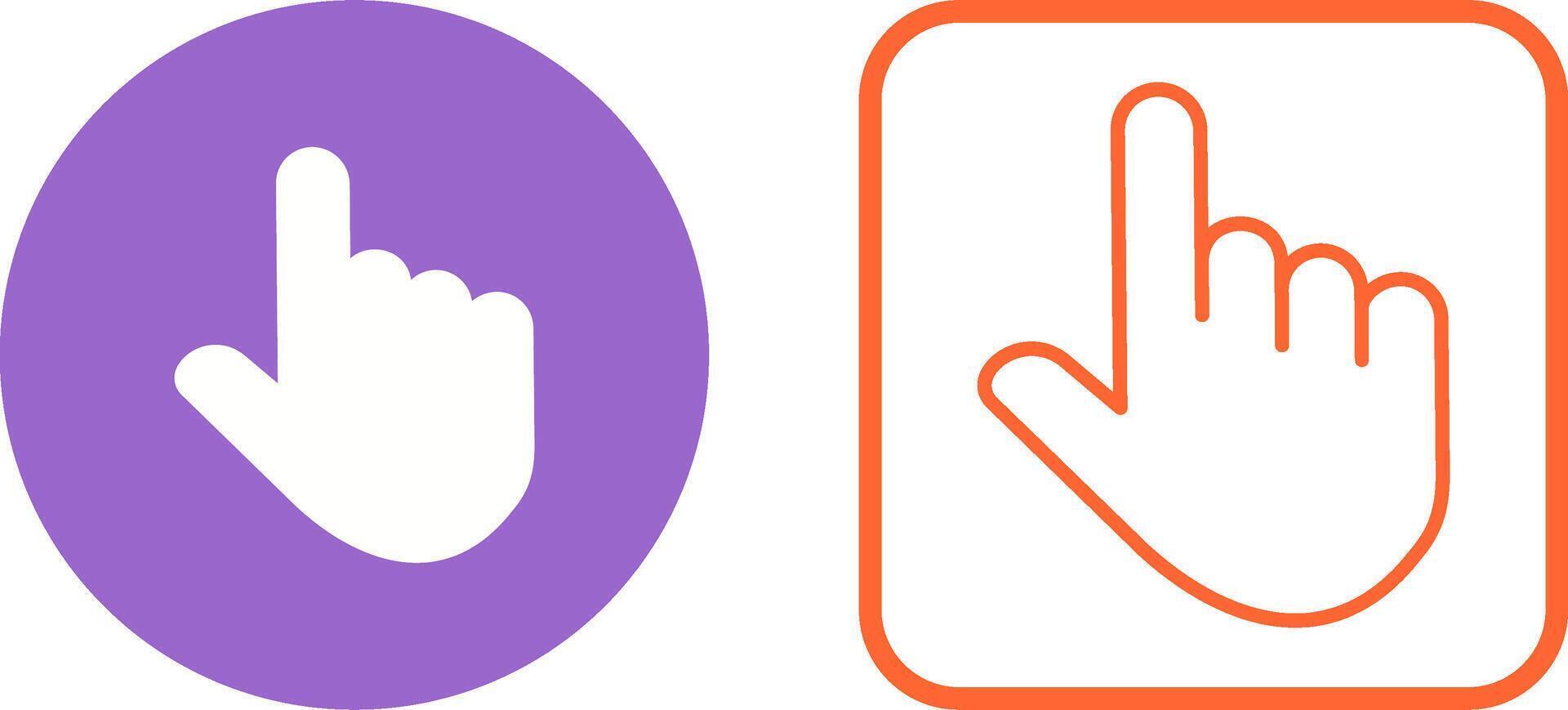 Raised Finger Vector Icon