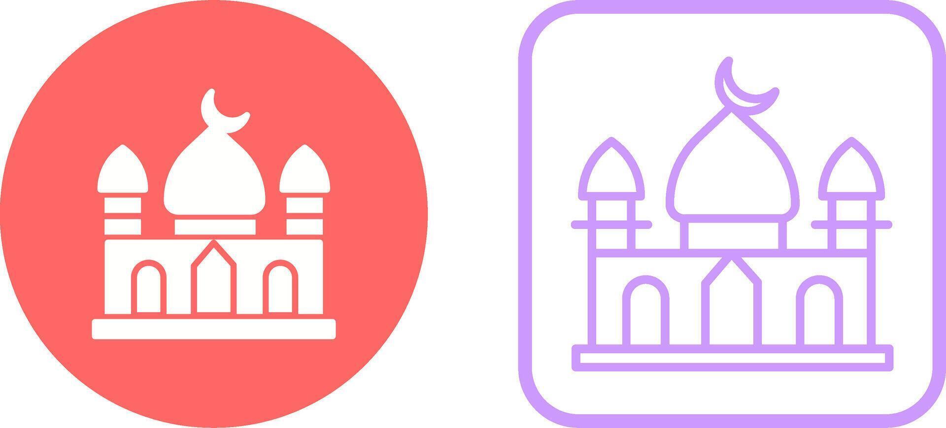 icono de vector de mezquita