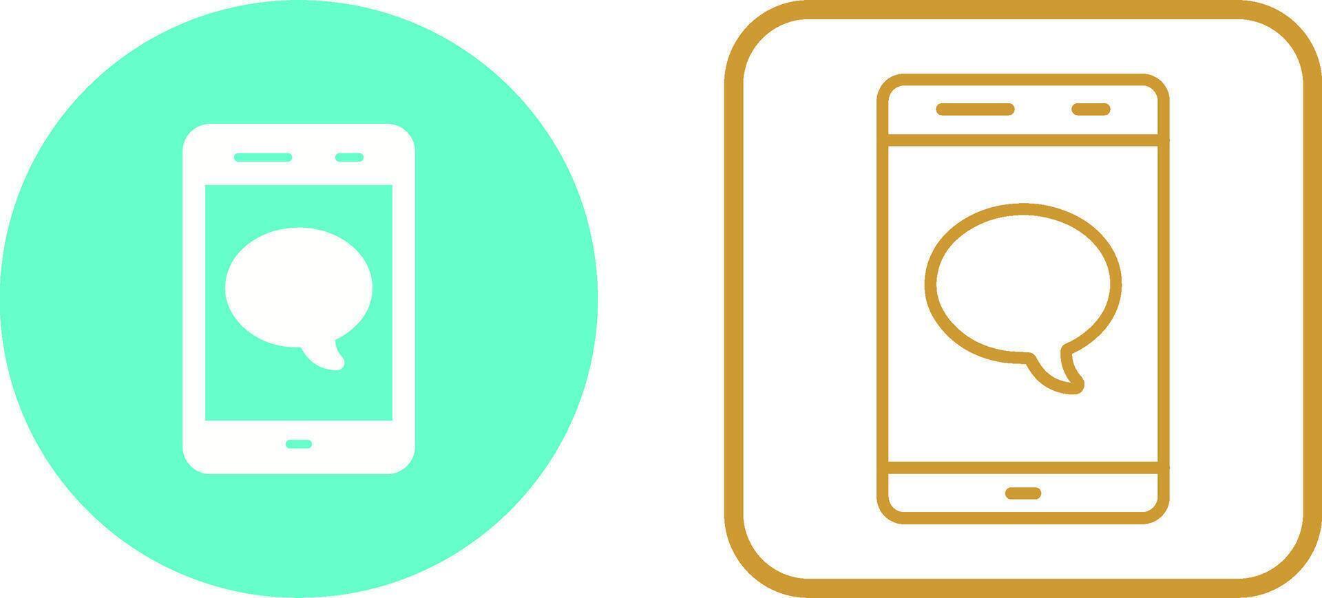 Single Message Bubble Vector Icon