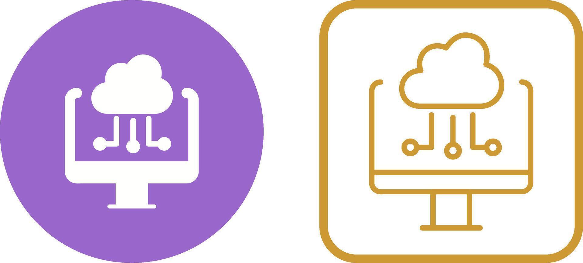 Cloud Computing Vector Icon