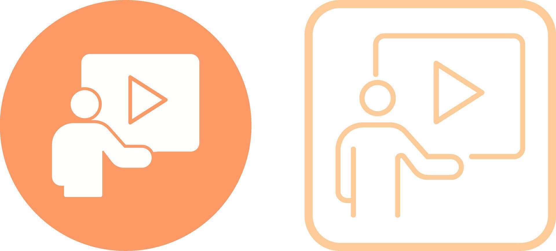 Video Lesson Vector Icon