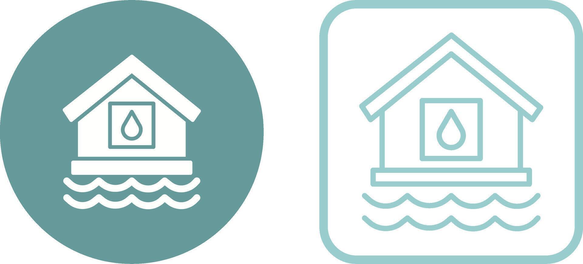 Water House Vector Icon