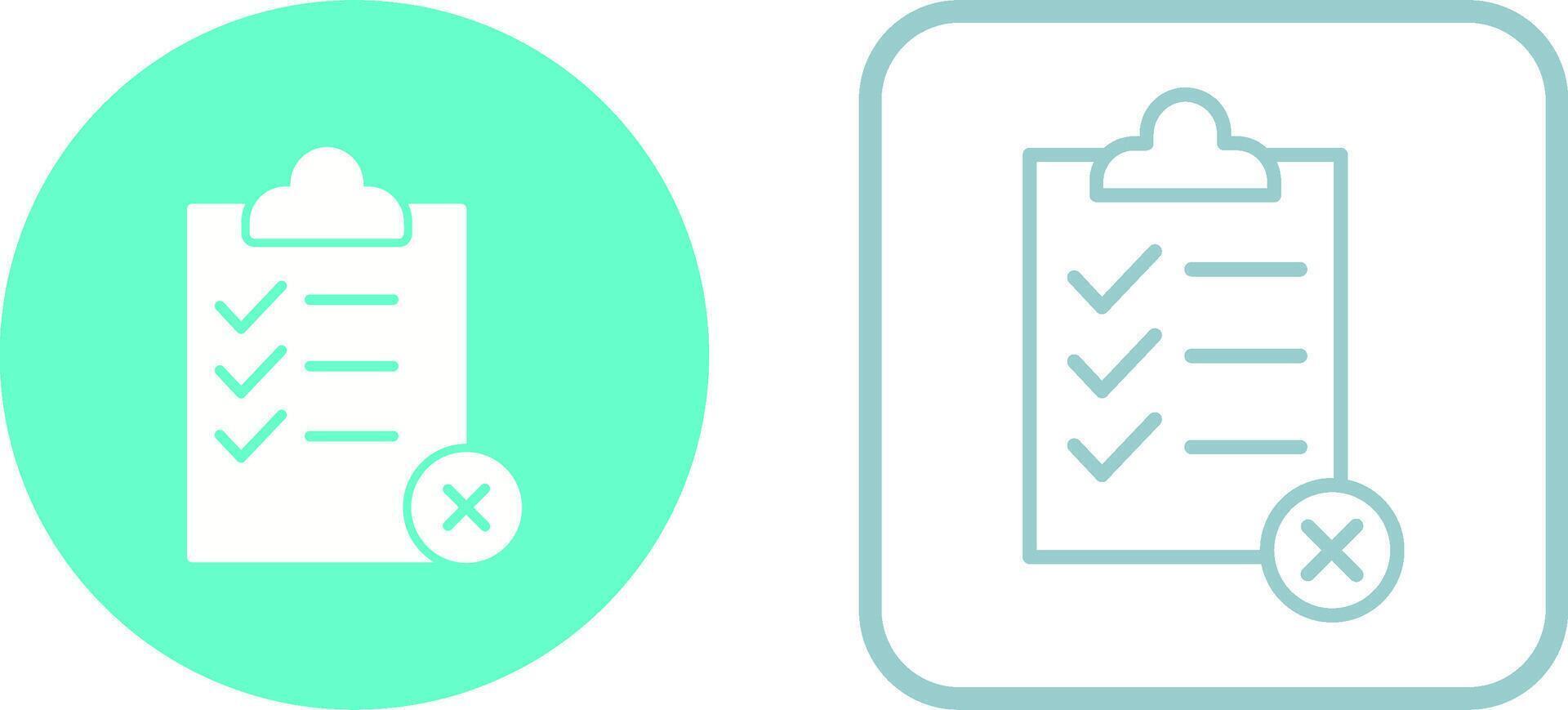 Rejected Vector Icon