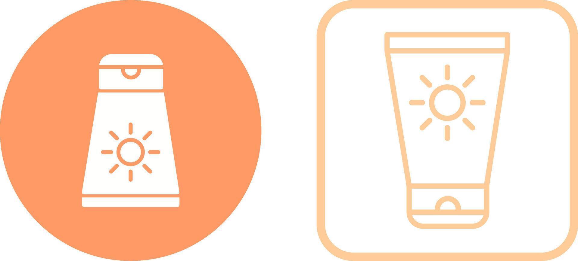 Sun Cream Vector Icon