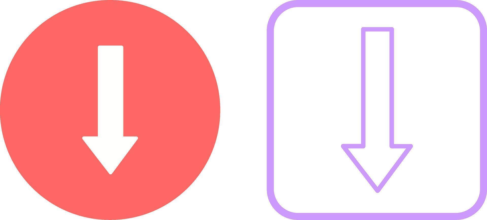 Arrow Down Vector Icon