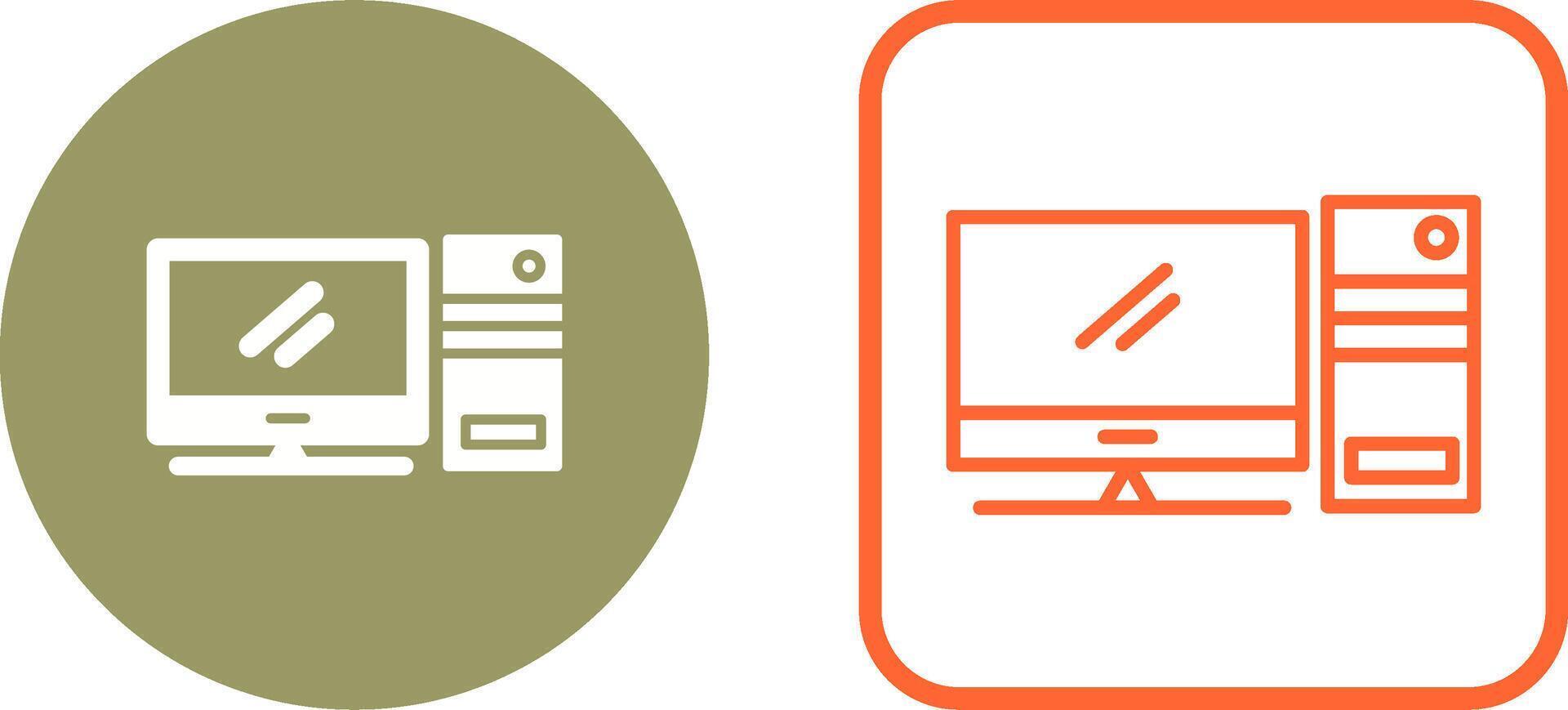 Computer Vector Icon