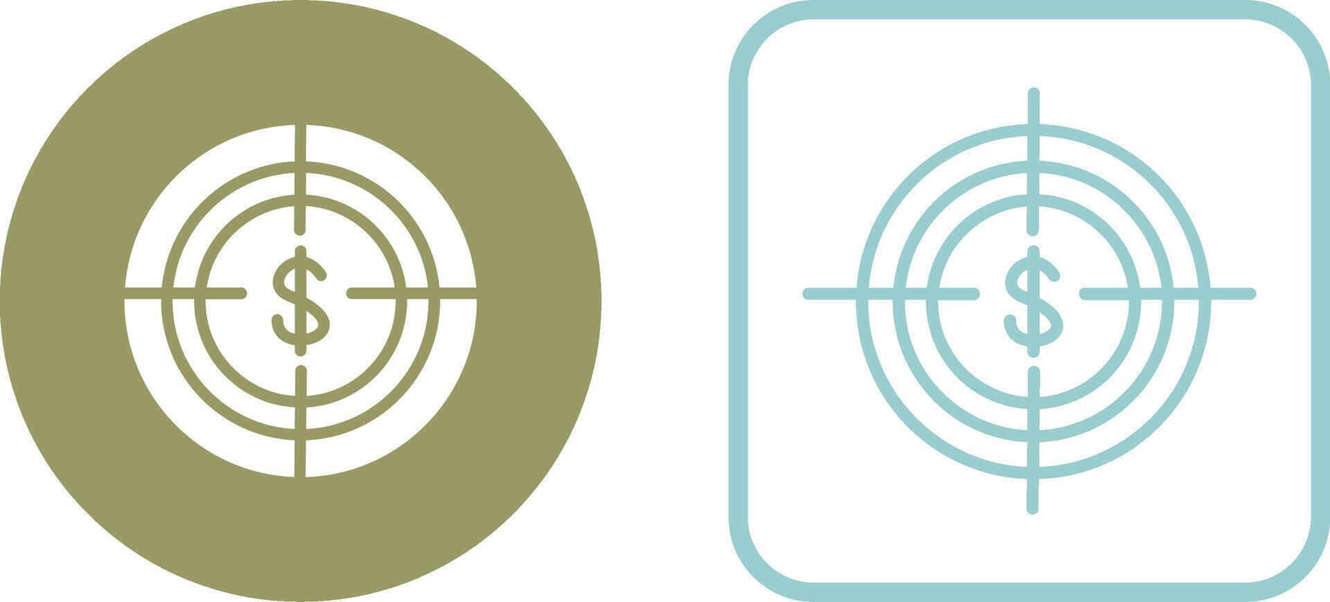 Economic Target Vector Icon