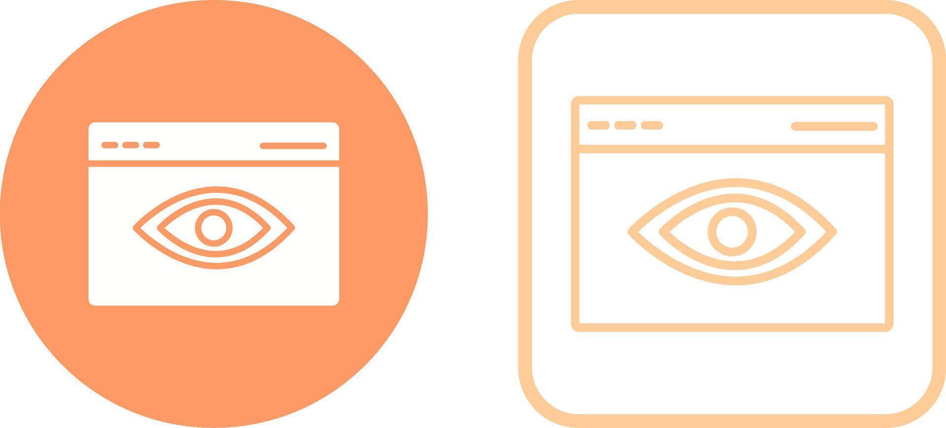 Web Visibility Vector Icon