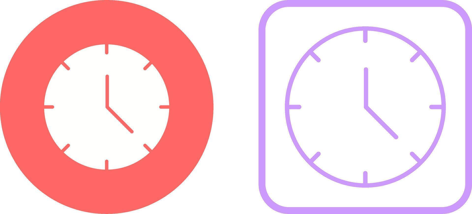 icono de vector de reloj