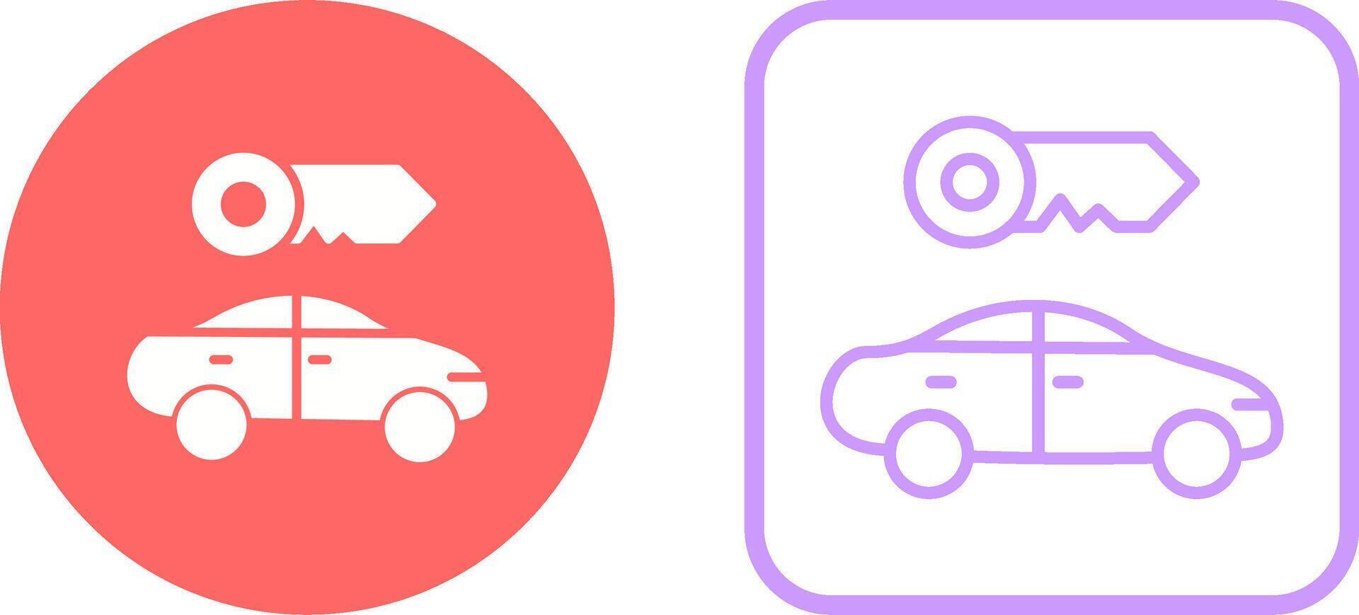 Rent a Car Vector Icon