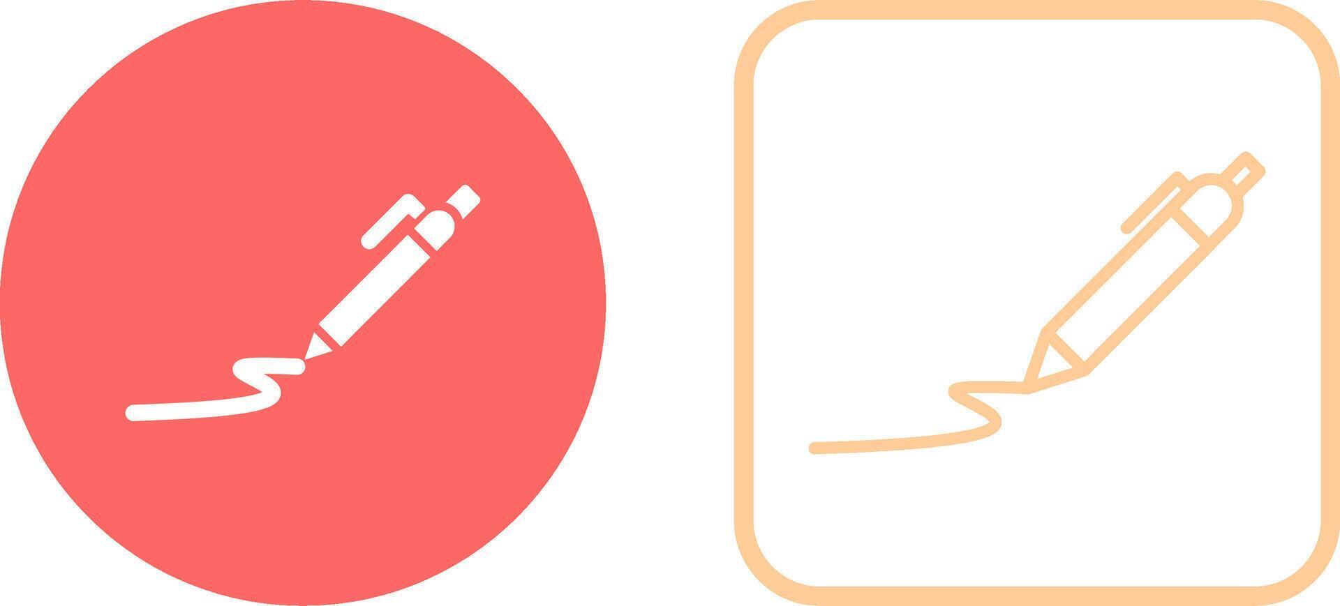 Draw Curve Vector Icon