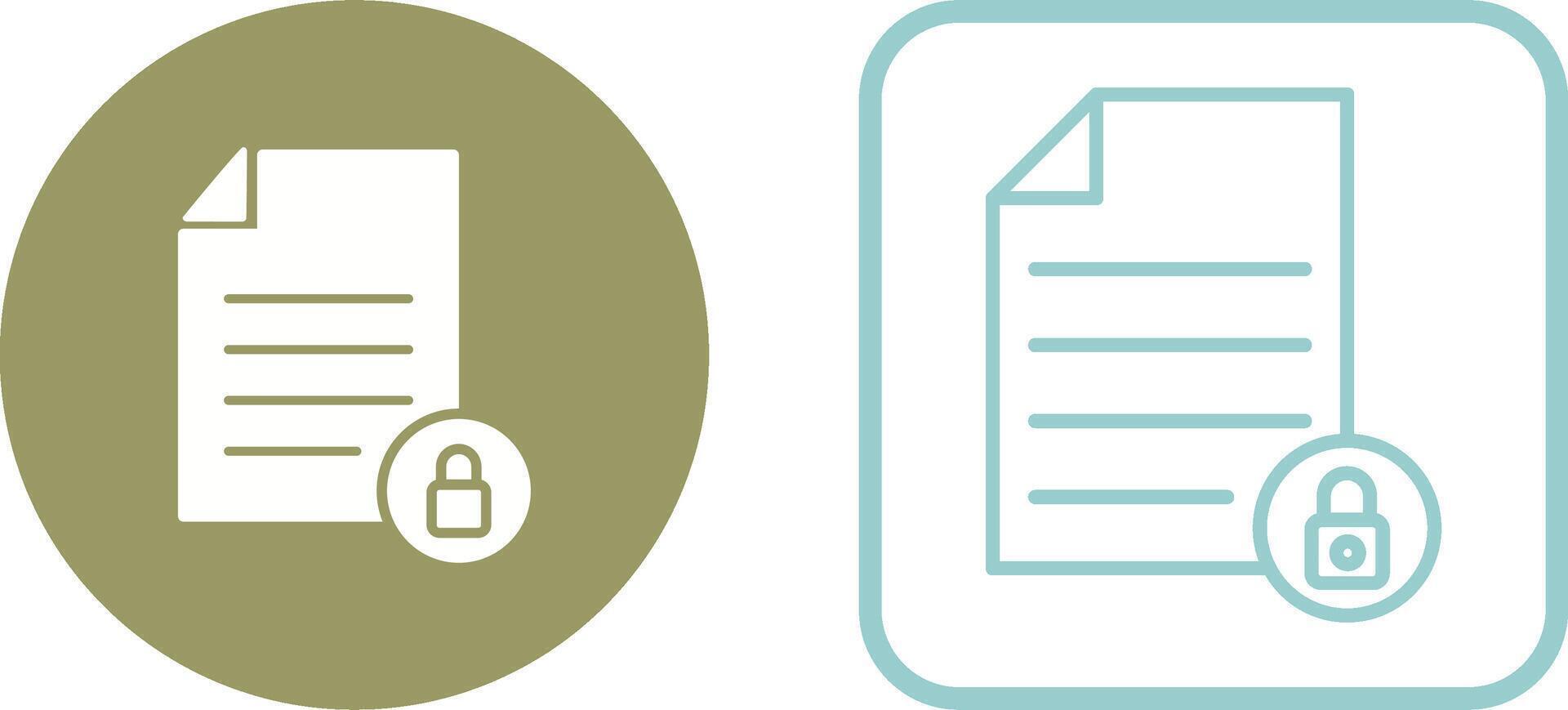 Private Document Vector Icon