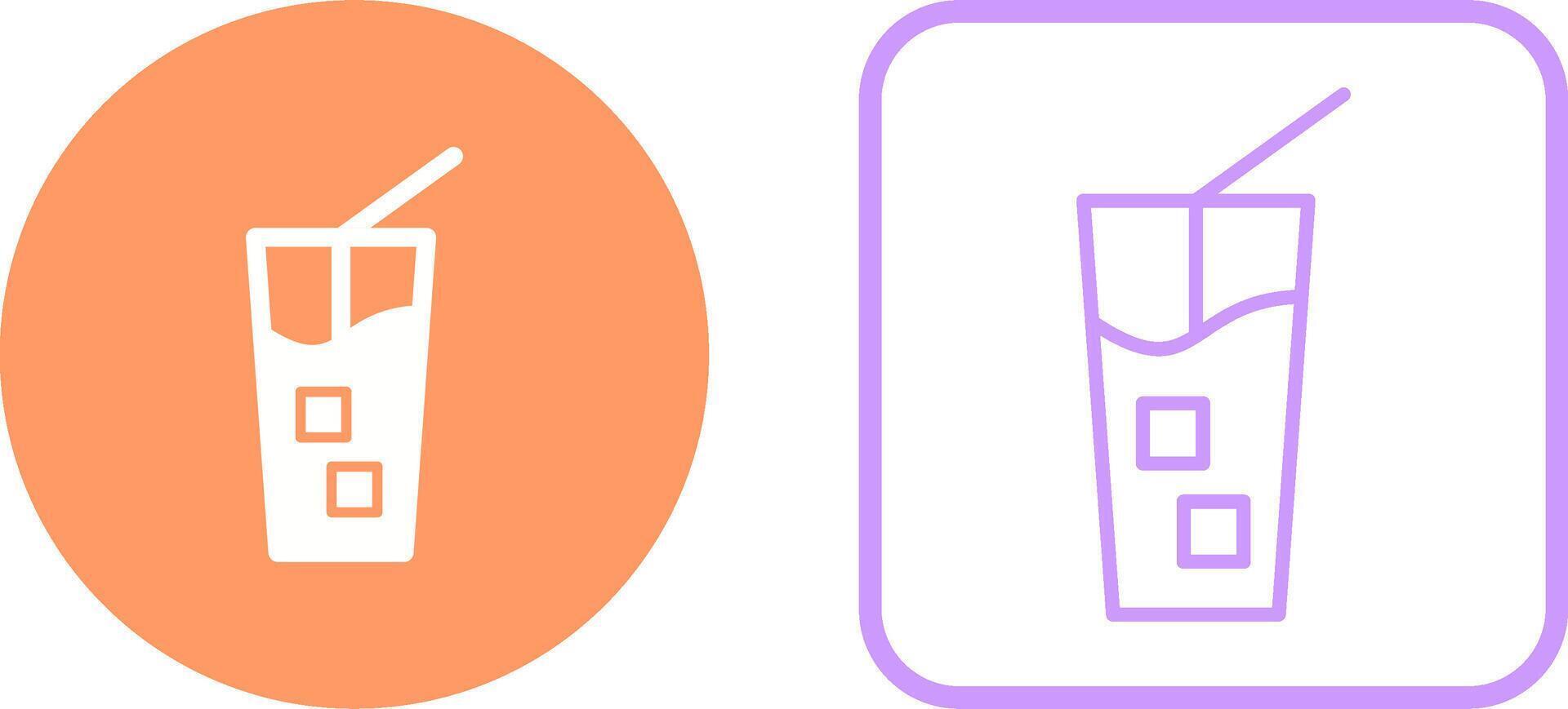 Iced Coffee Vector Icon