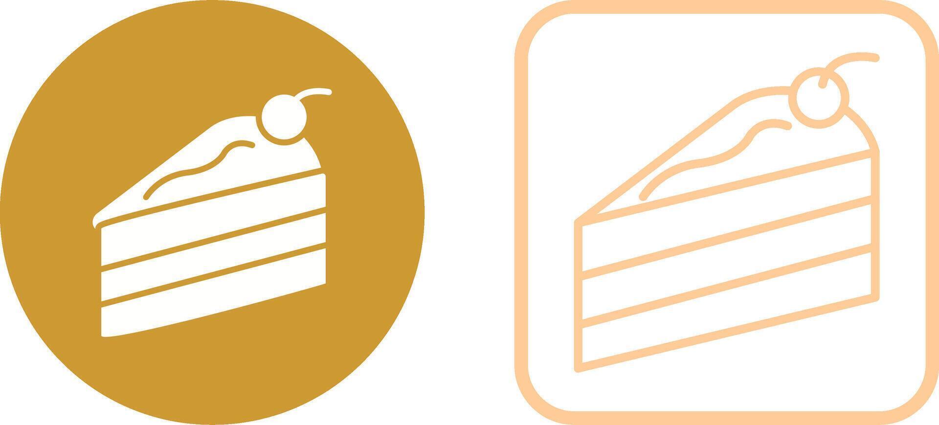 Cake Slice Vector Icon