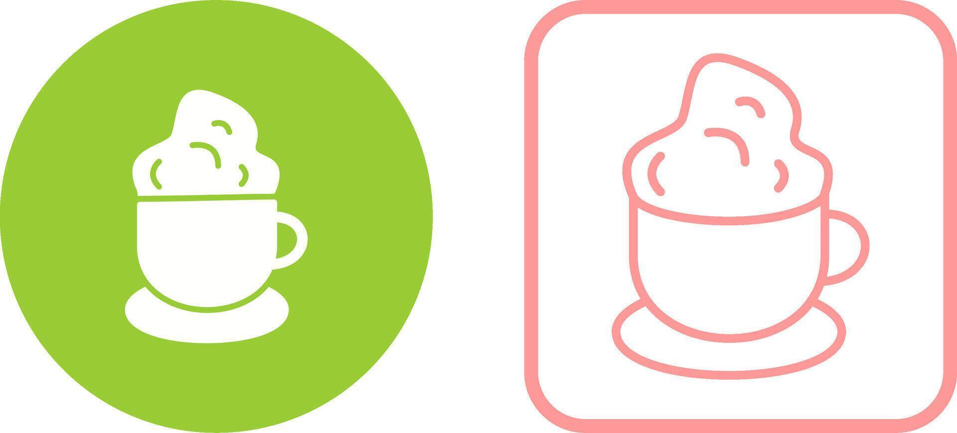 icono de vector de café cremoso