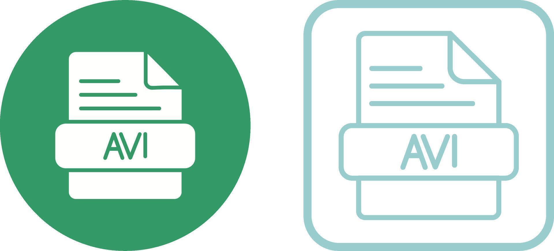AVI Vector Icon