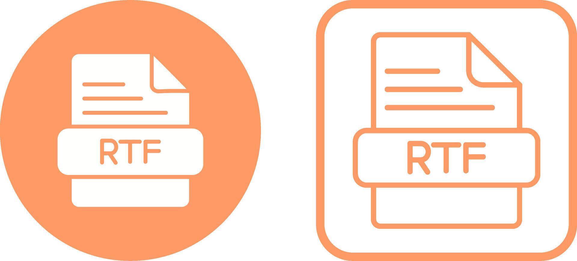 RTF Vector Icon