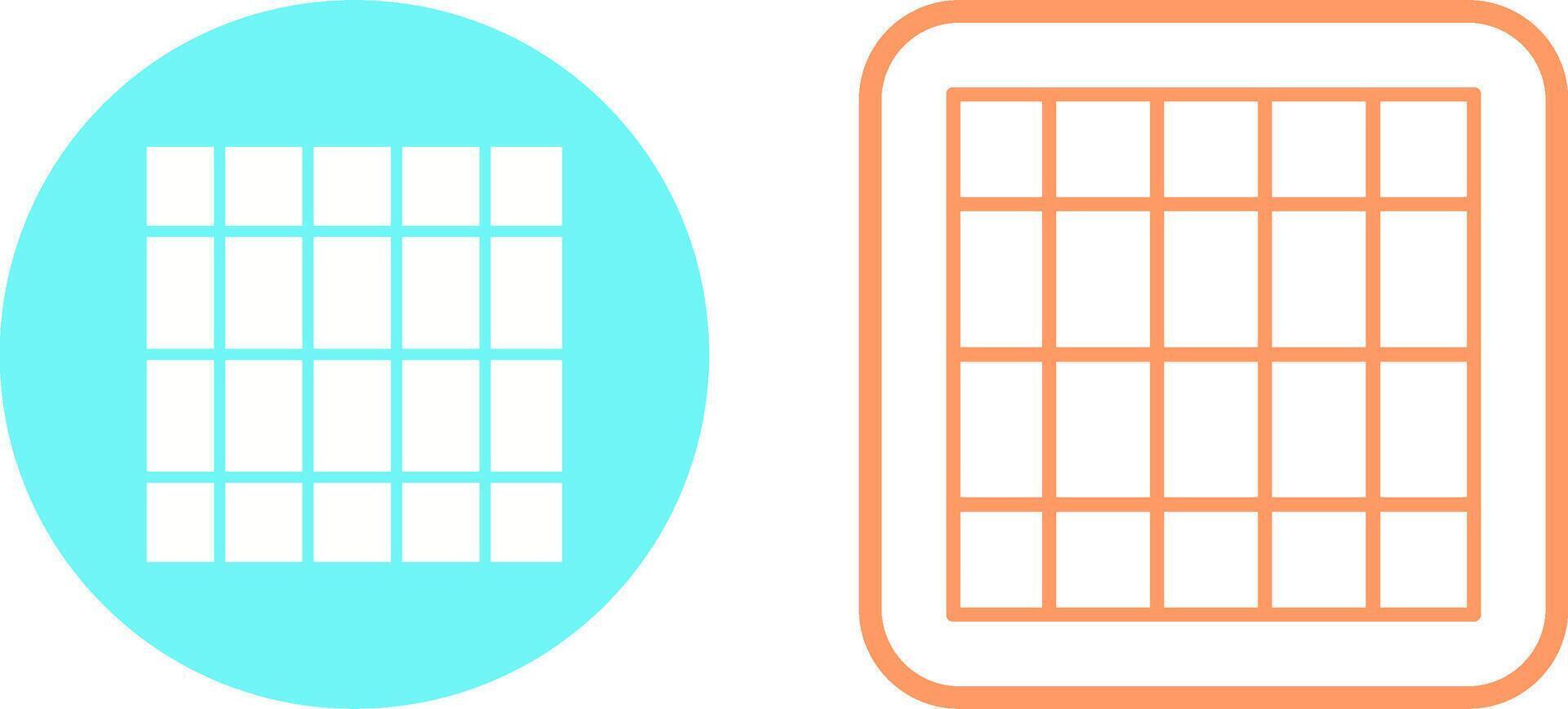Table of Rates Vector Icon