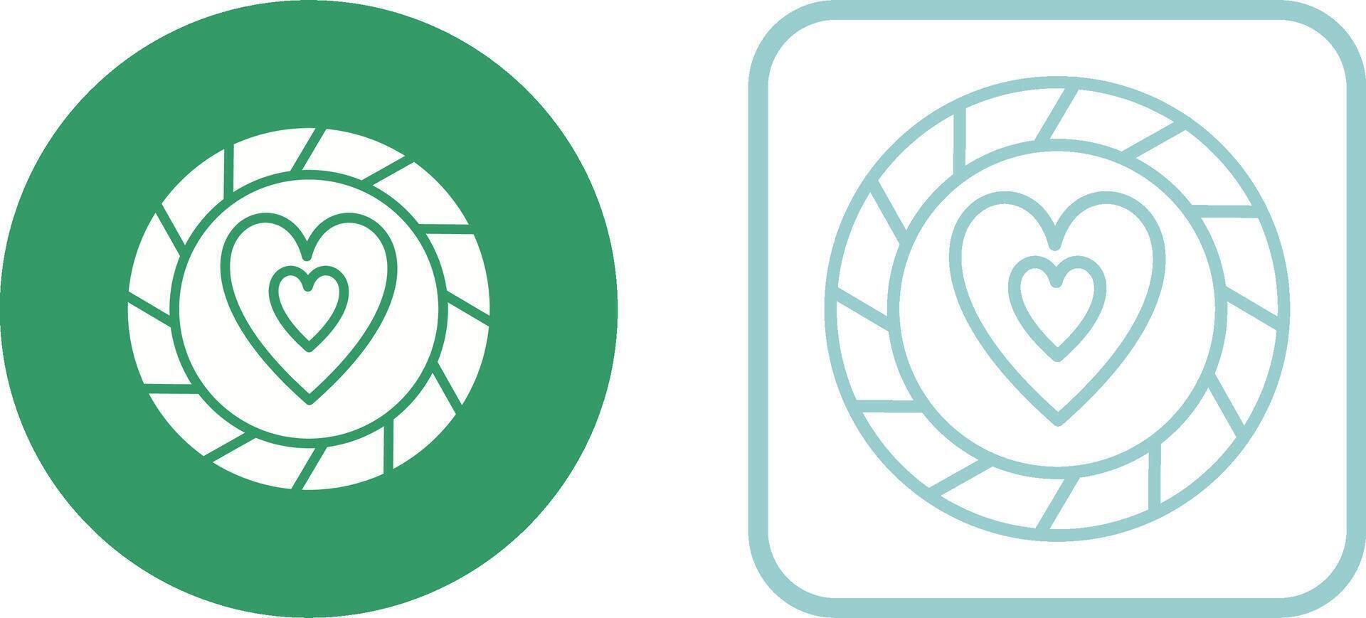Heart Chip Vector Icon