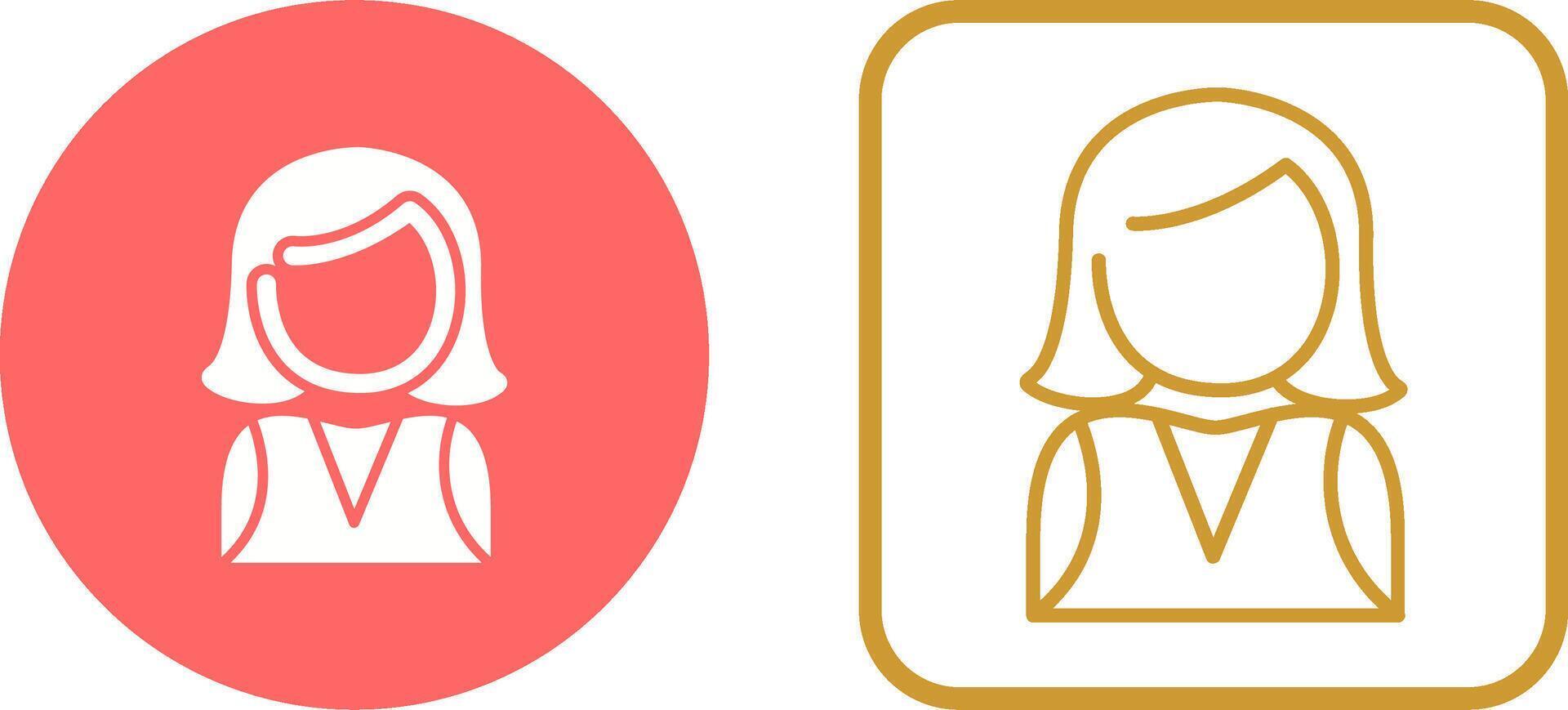 Elegant Lady Vector Icon