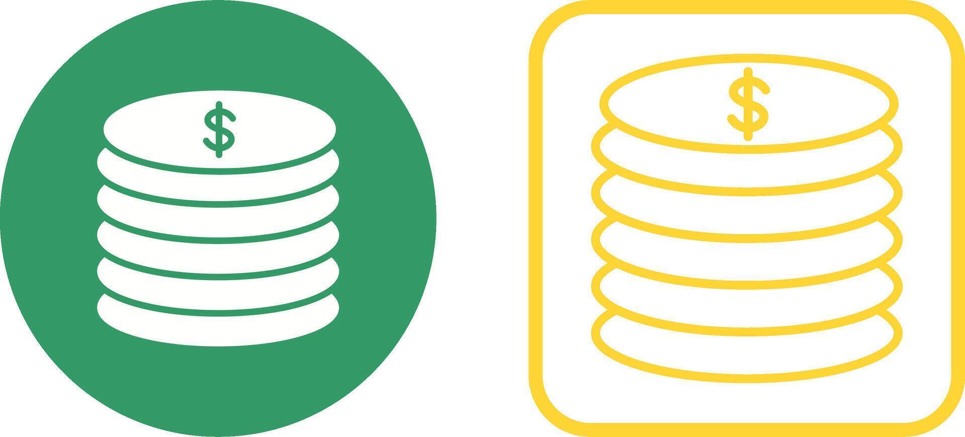 Stack of Coins Vector Icon