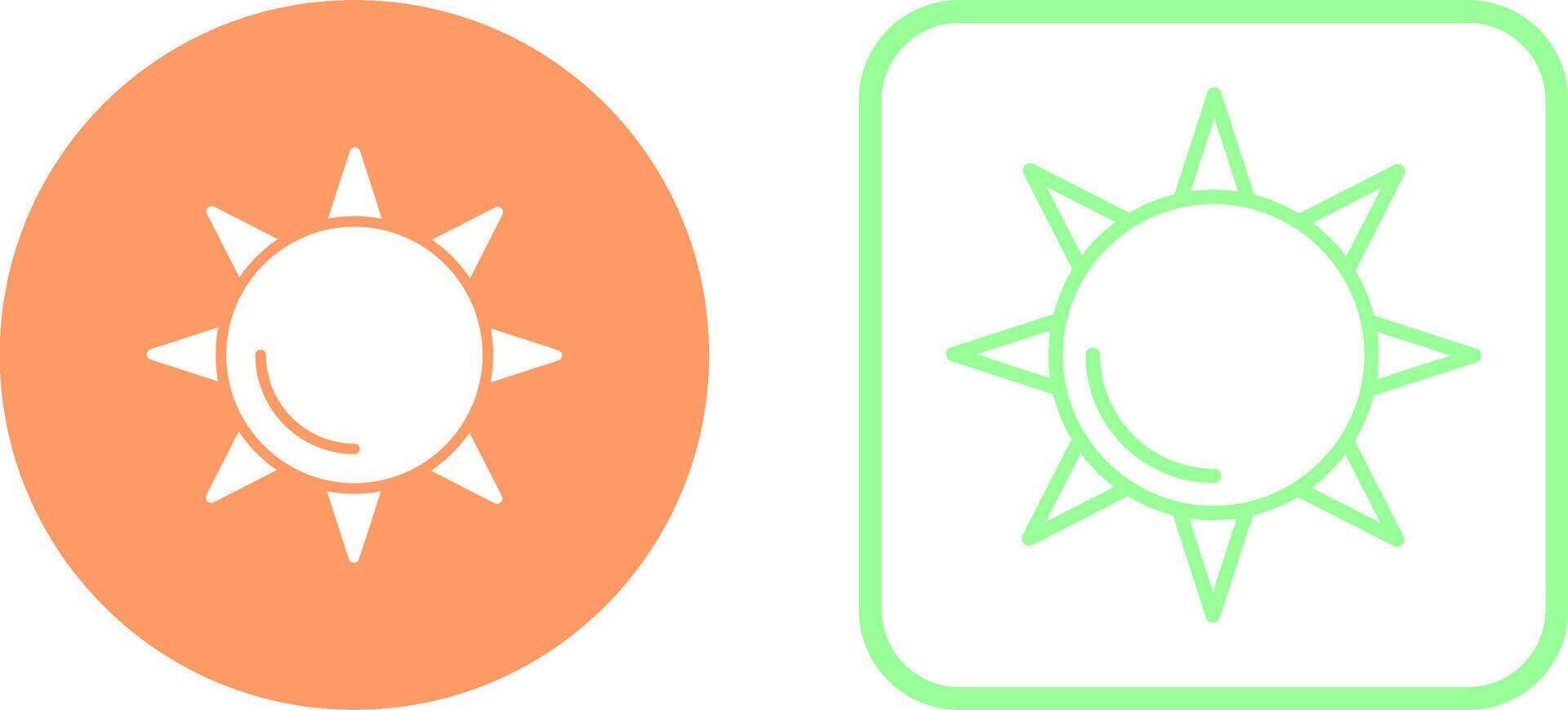 icono de vector de sol