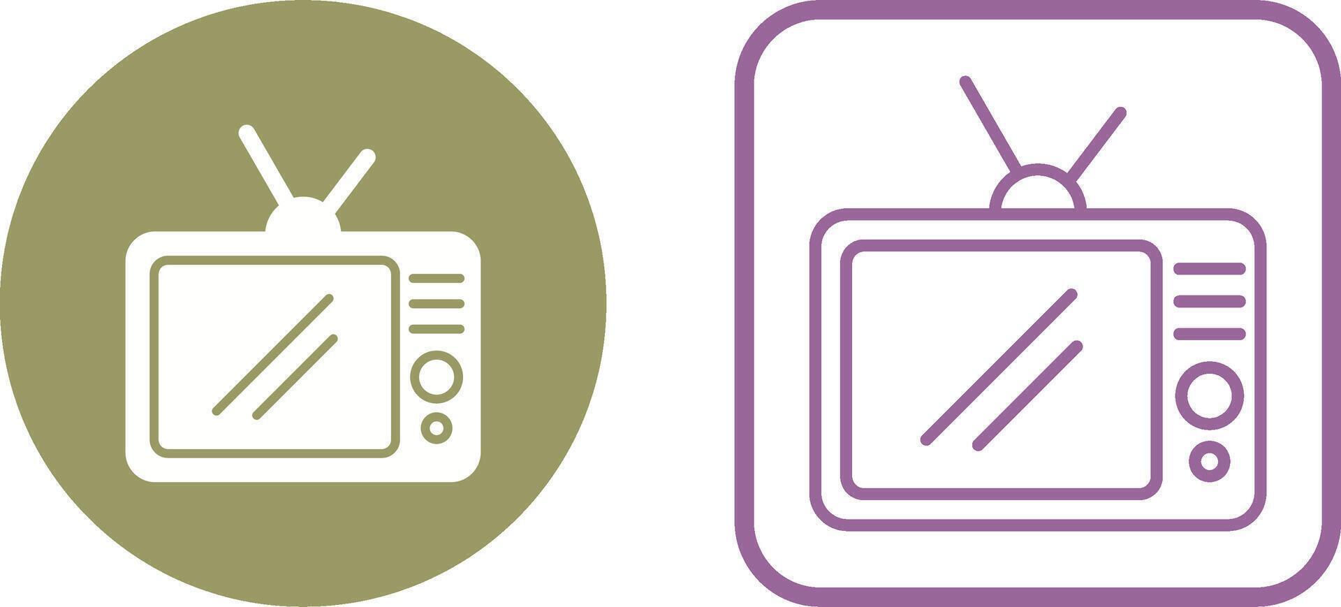 TV Set Vector Icon