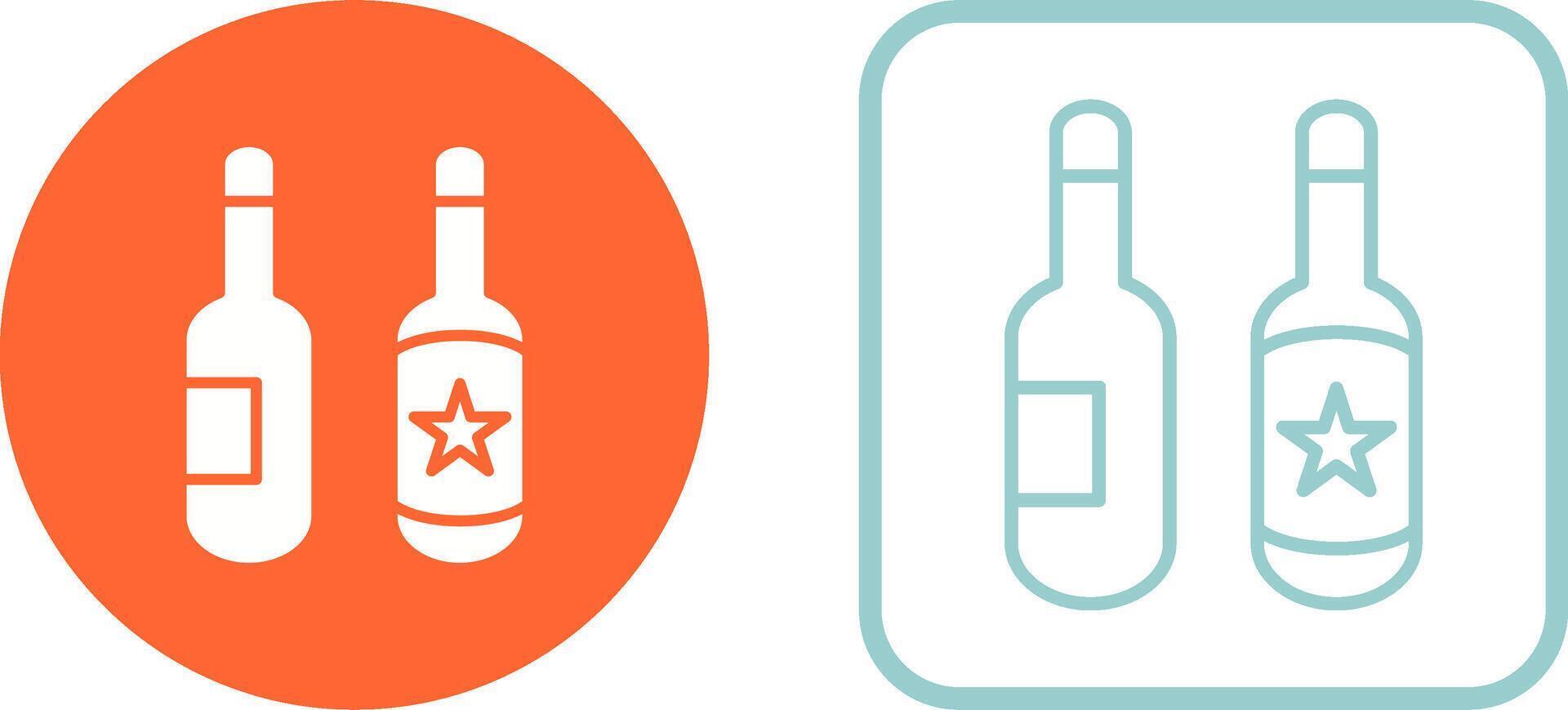 Beer Bottles Vector Icon