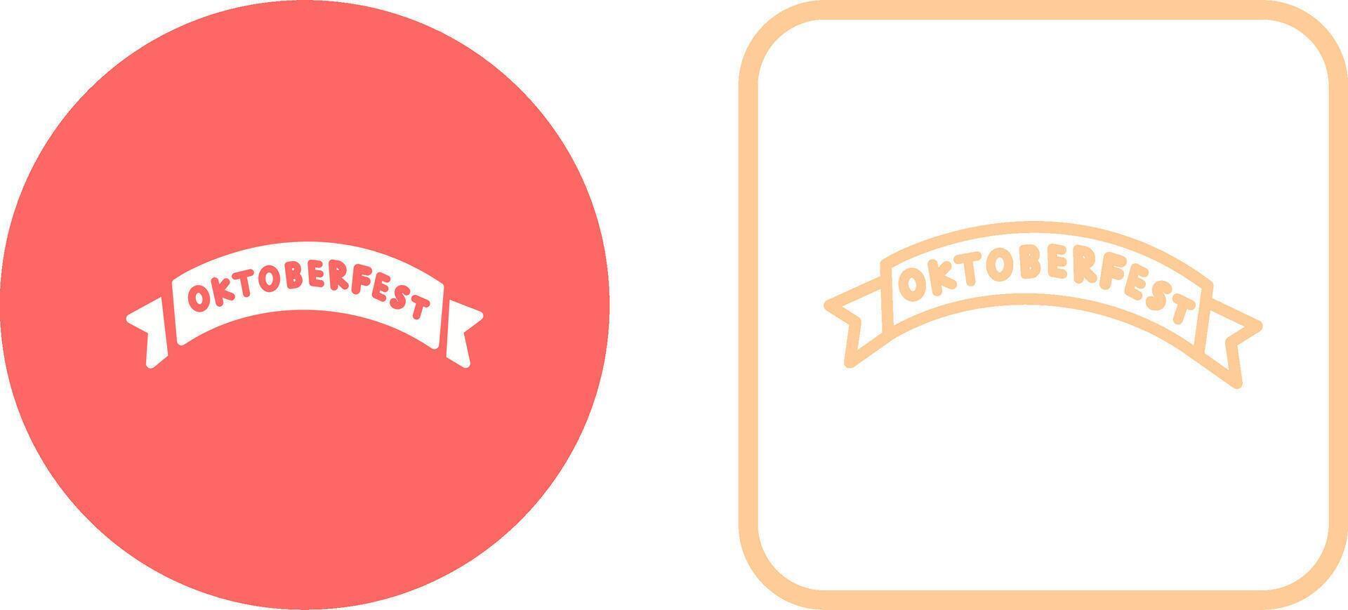 Oktoberfest Banner Vector Icon