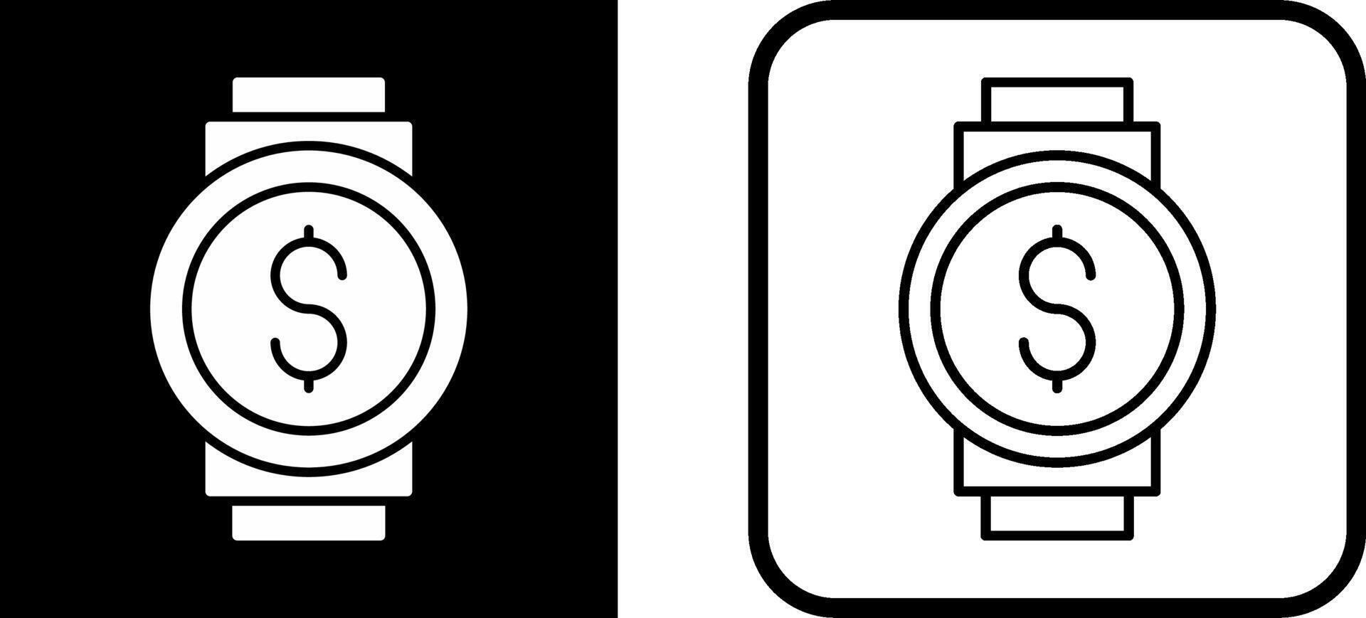 icono de vector de reloj